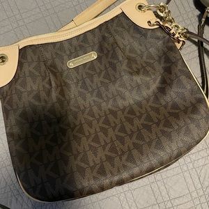 Brown MK monogram purse